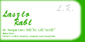 laszlo rabl business card